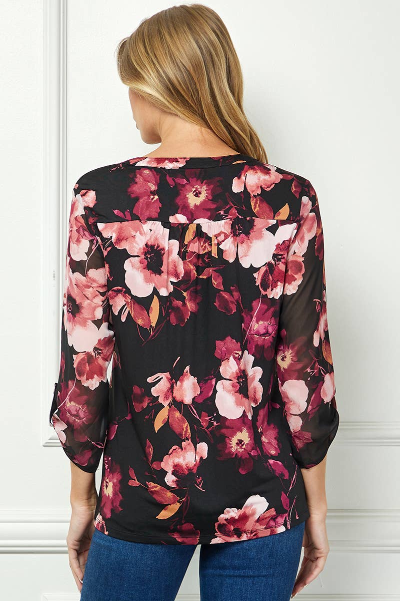 VERONA FALL NECK BLOUSE