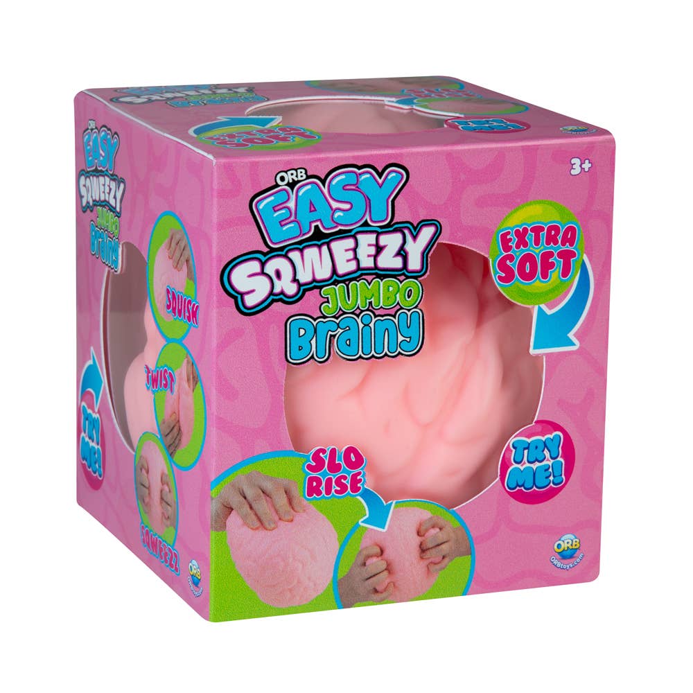 Orb Easy Sqweezy Jumbo Squish Brainy