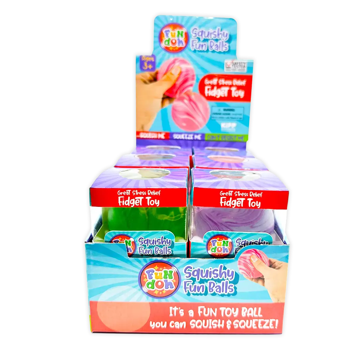 Fun Doh Squishy Fun Fidget Ball Boxed Assortment