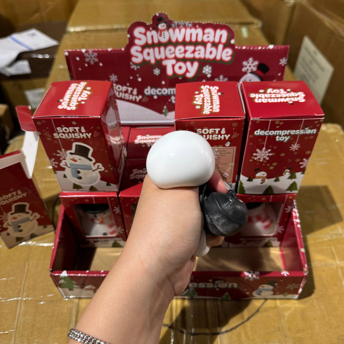 Christmas Themed Snowman Squishy