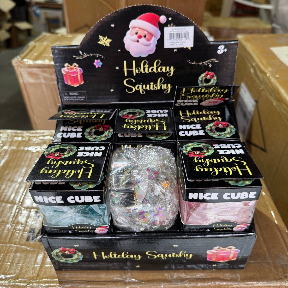 Sugar Squeeze Christmas Light Up Cube SQUISHY
