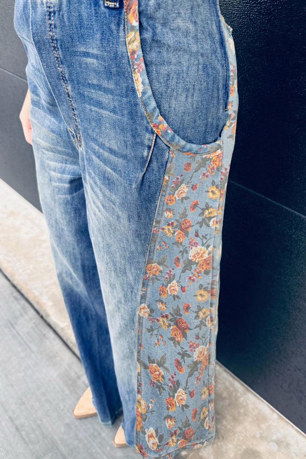 Blush & Blossom Denim Overalls