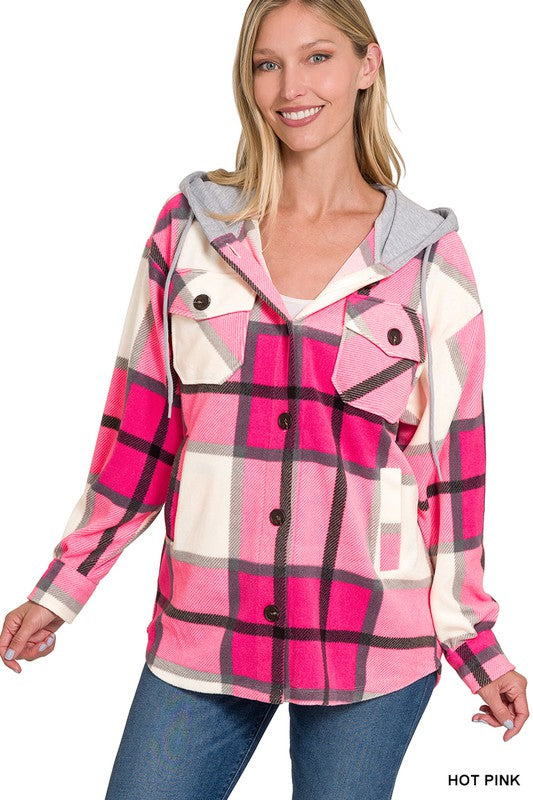 Zenana Pink Shacket