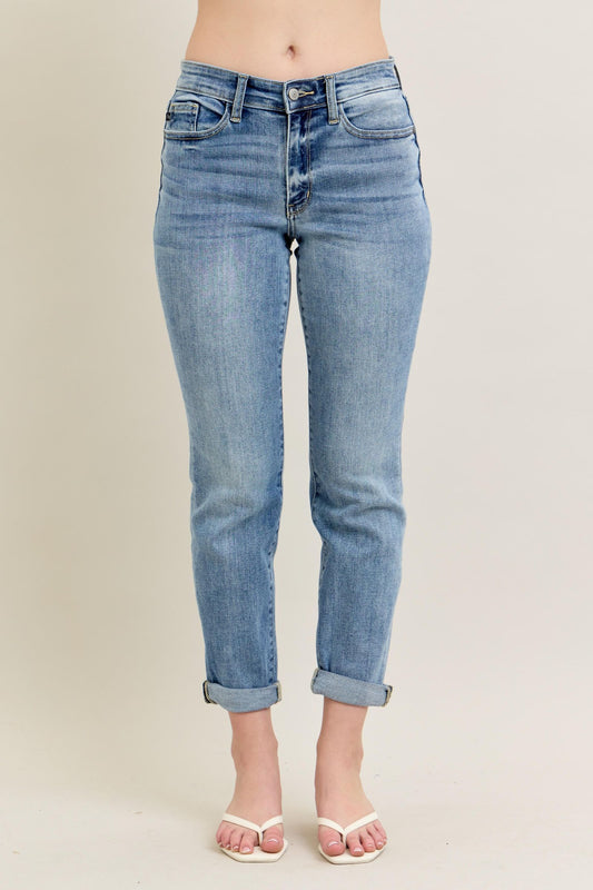 Rolled Cuff Judy Capri