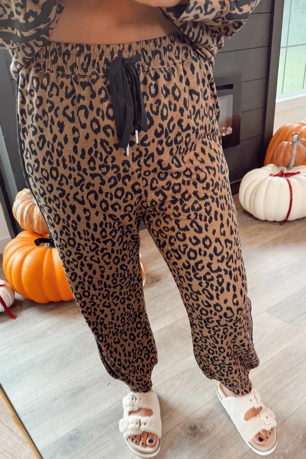 Stripe N Leopard Set