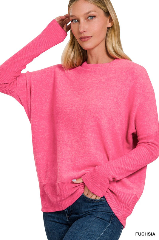 Zenana Hot Pink Sweater