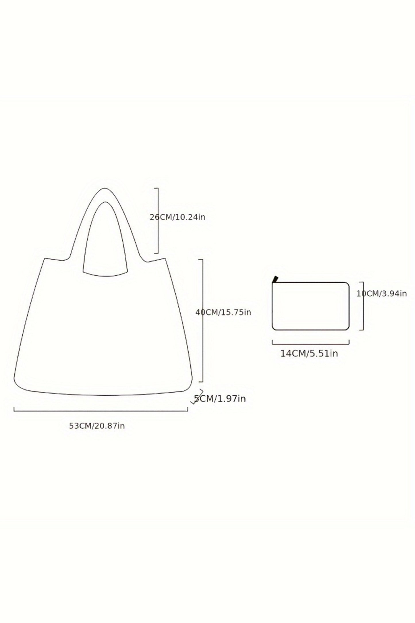 Portable Reusable Bag for the Purse