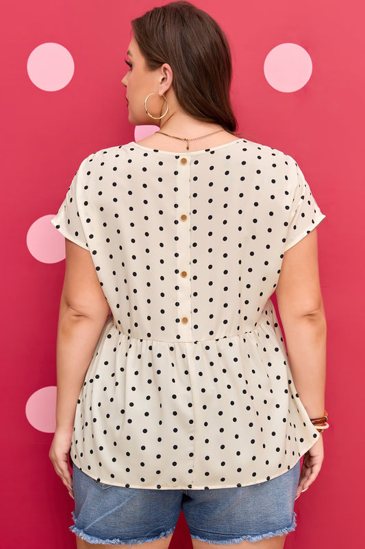 Curvy Polka Dot Top