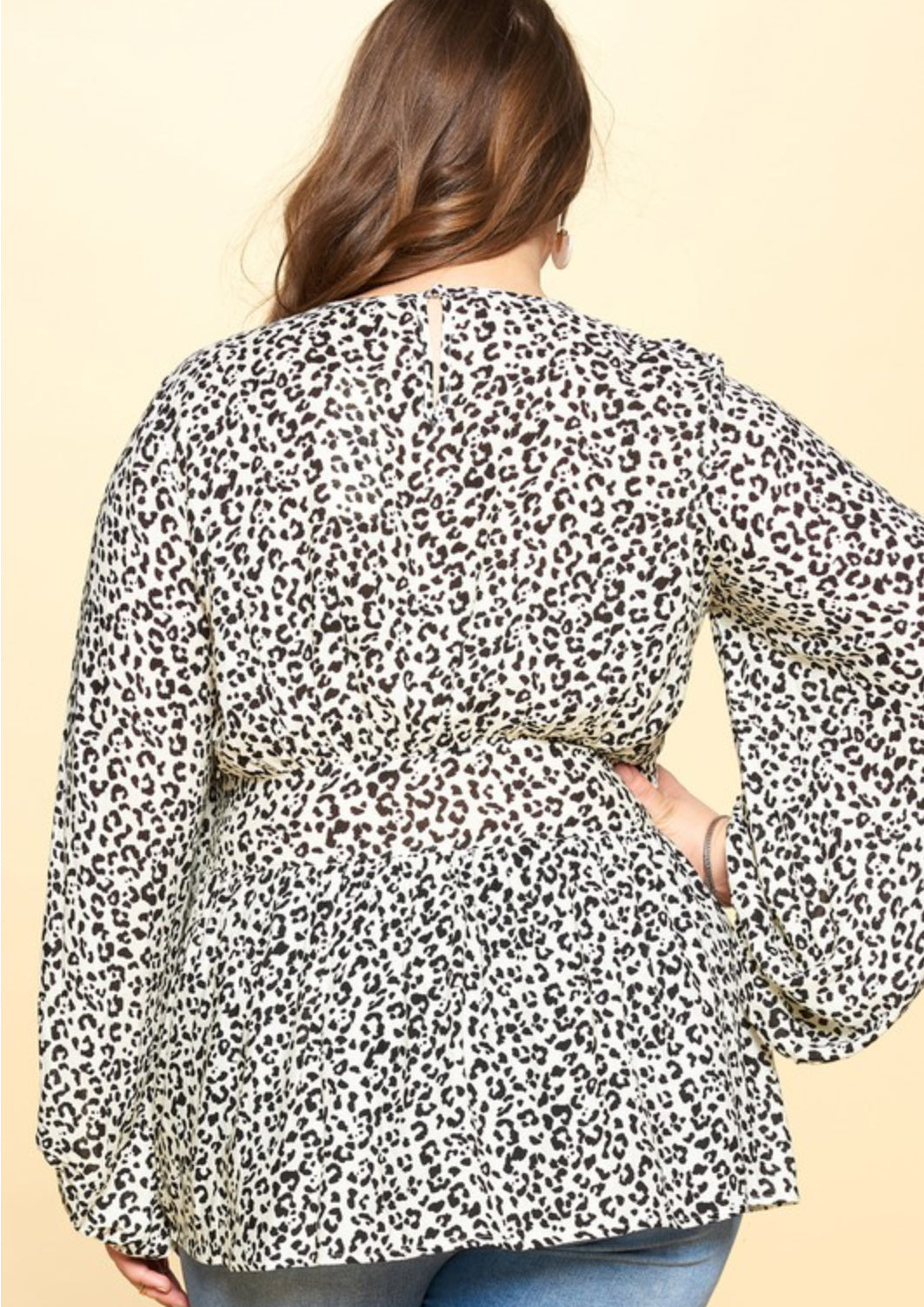 Carazy Leopard Peplum Blouse