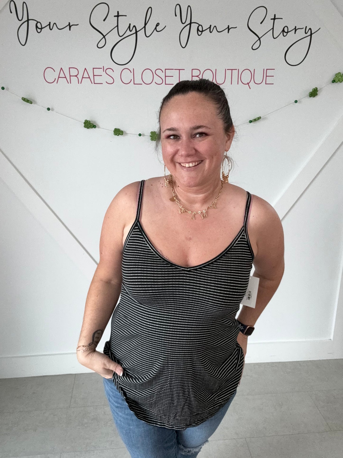 Zenana Basic Stripe Tank