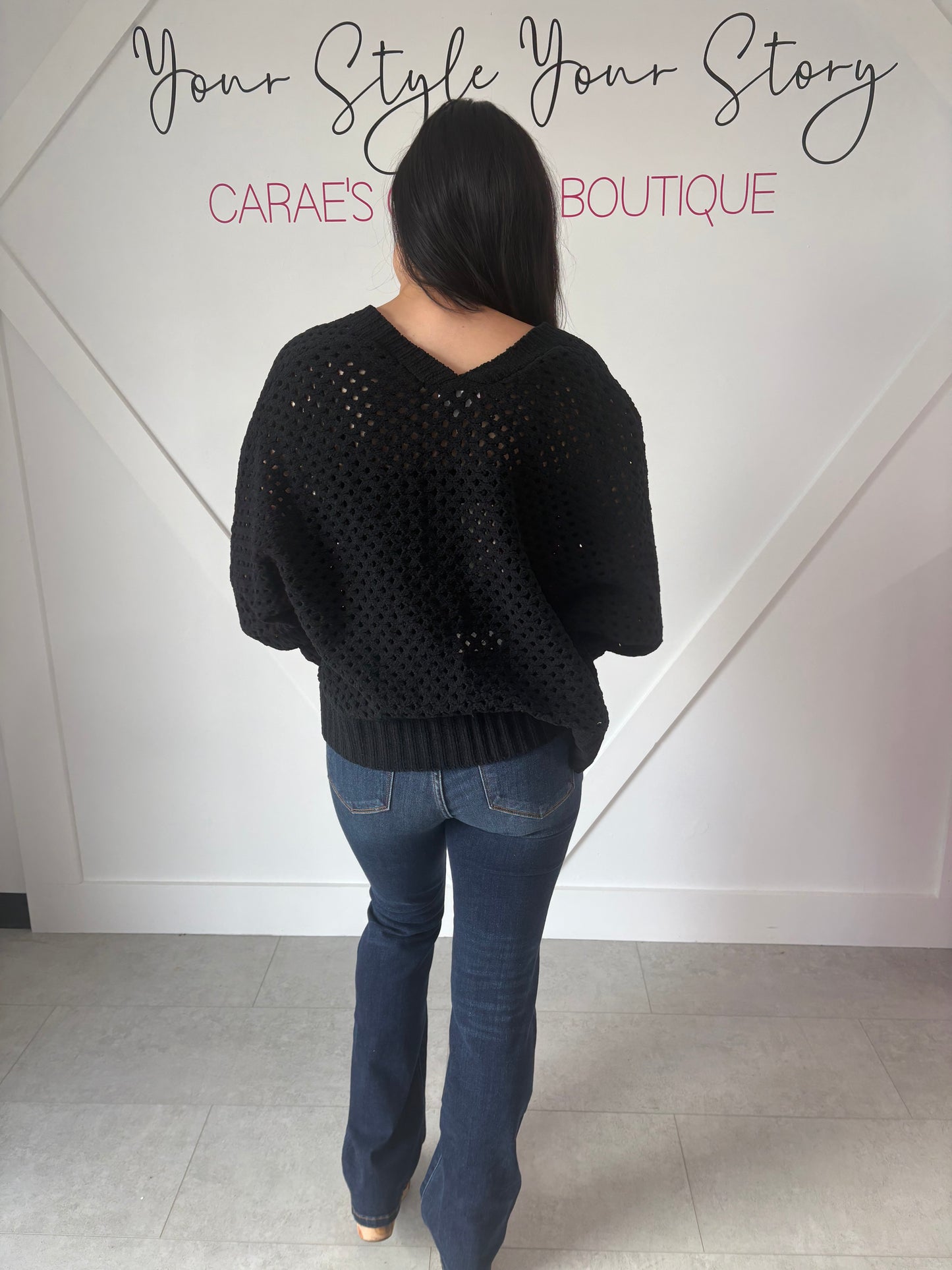 Chenille Crochet Cardigan