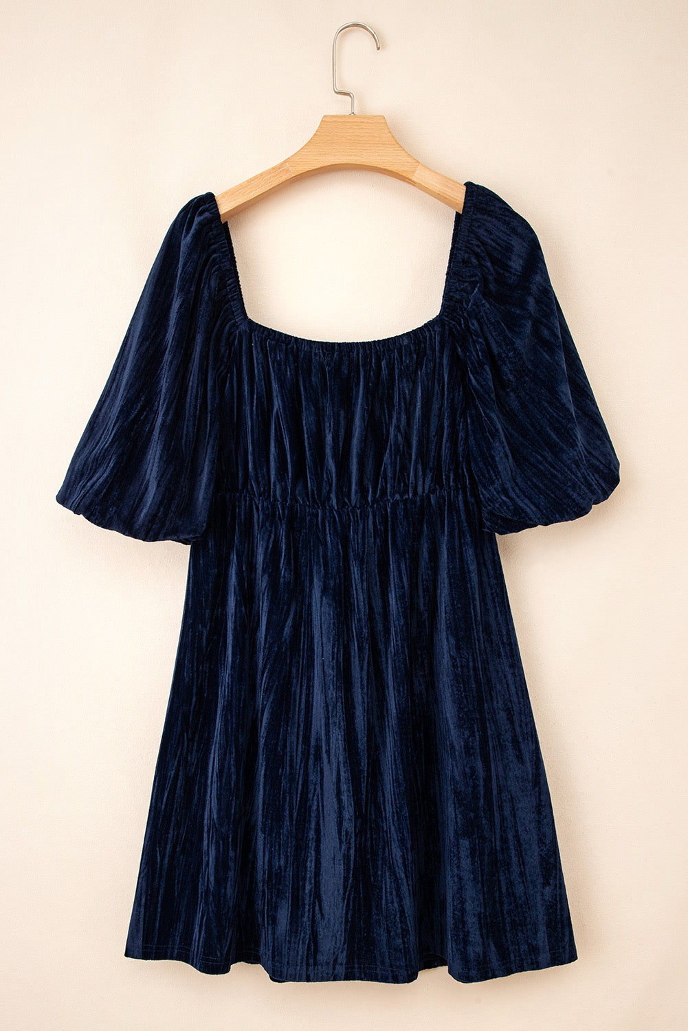 Blue Christmas Curvy Velvet Dress