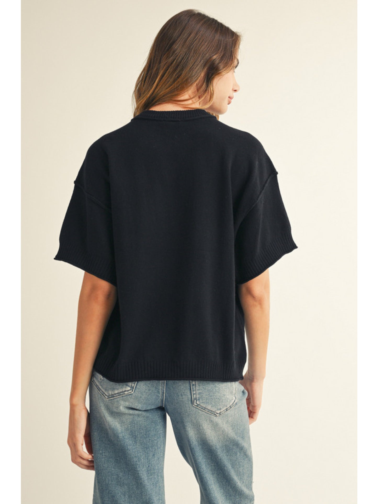 Jodifl Raw Edge Fall Top