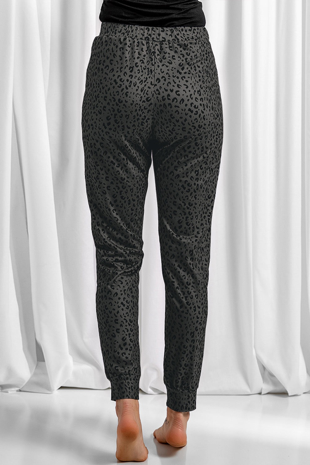 Black Cheetah Pants