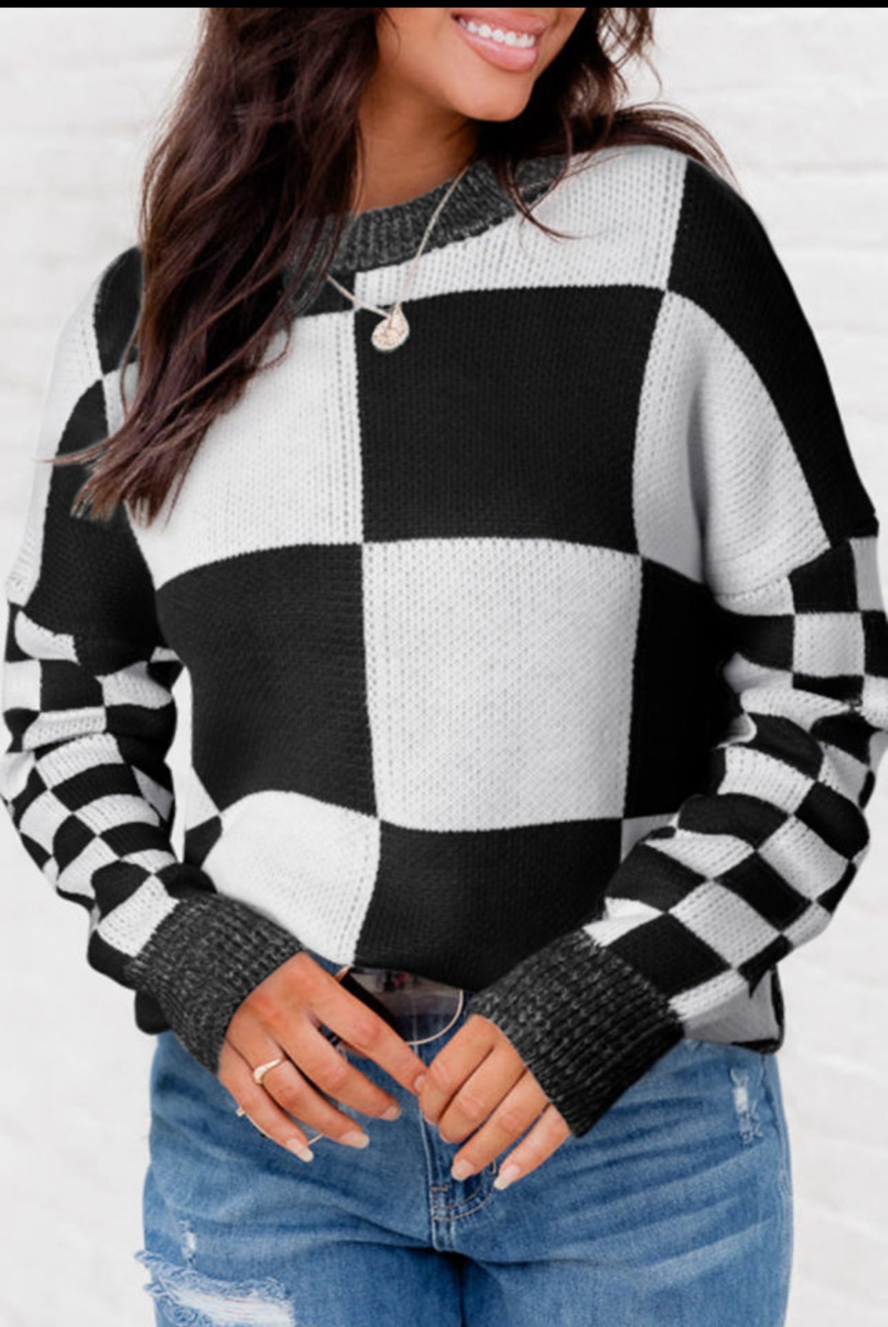 Checkered Sweater