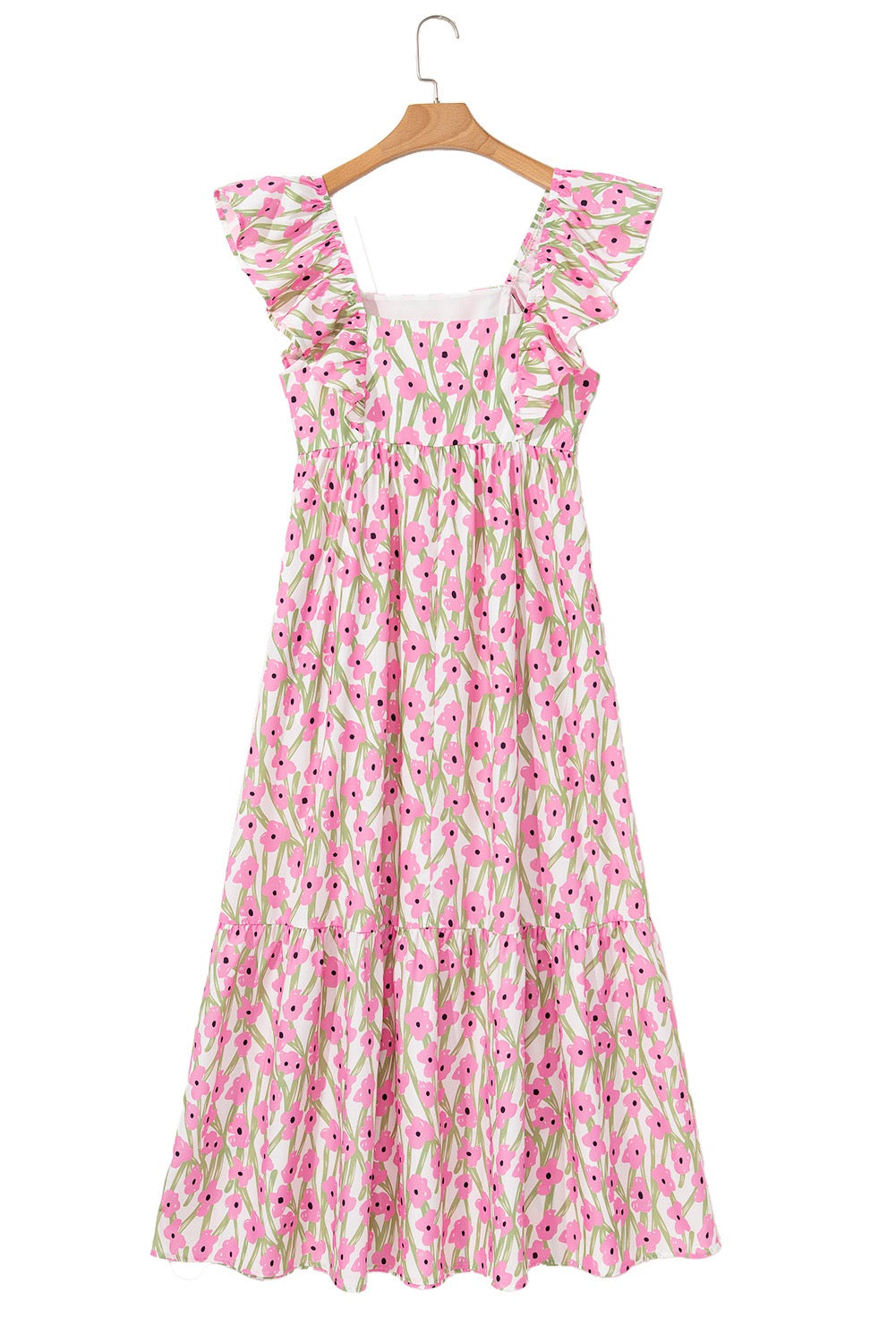 Floral Ruffled Maxi Dress