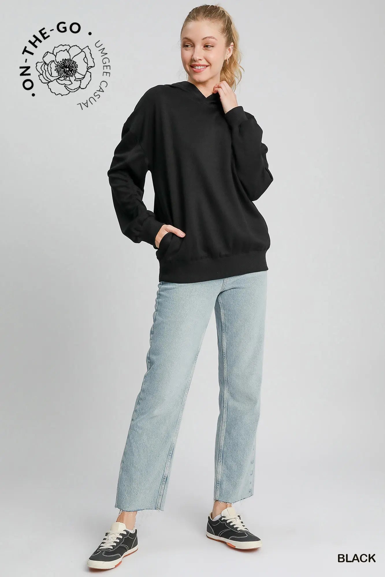 Ruched Bonfire N Elegant Hoodie