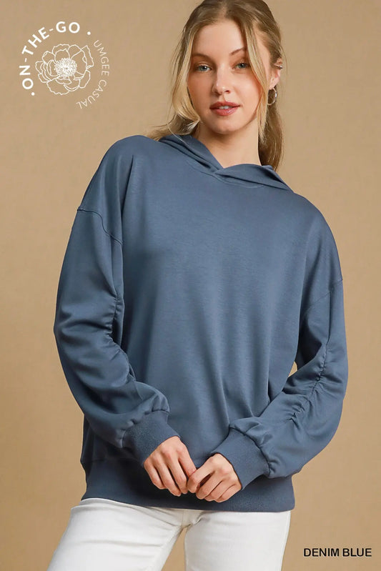 Ruched Bonfire N Elegant Hoodie