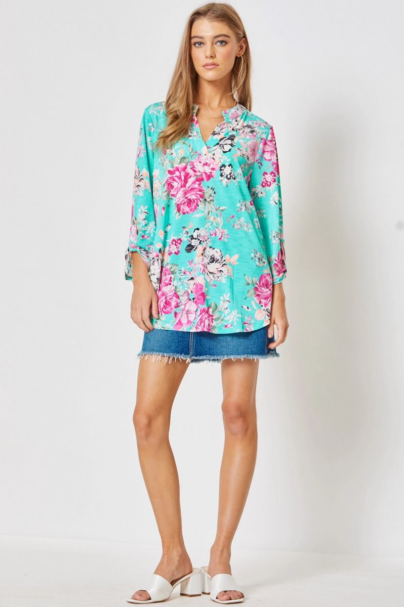 3/4 Sleeve Printed LIZZY Top