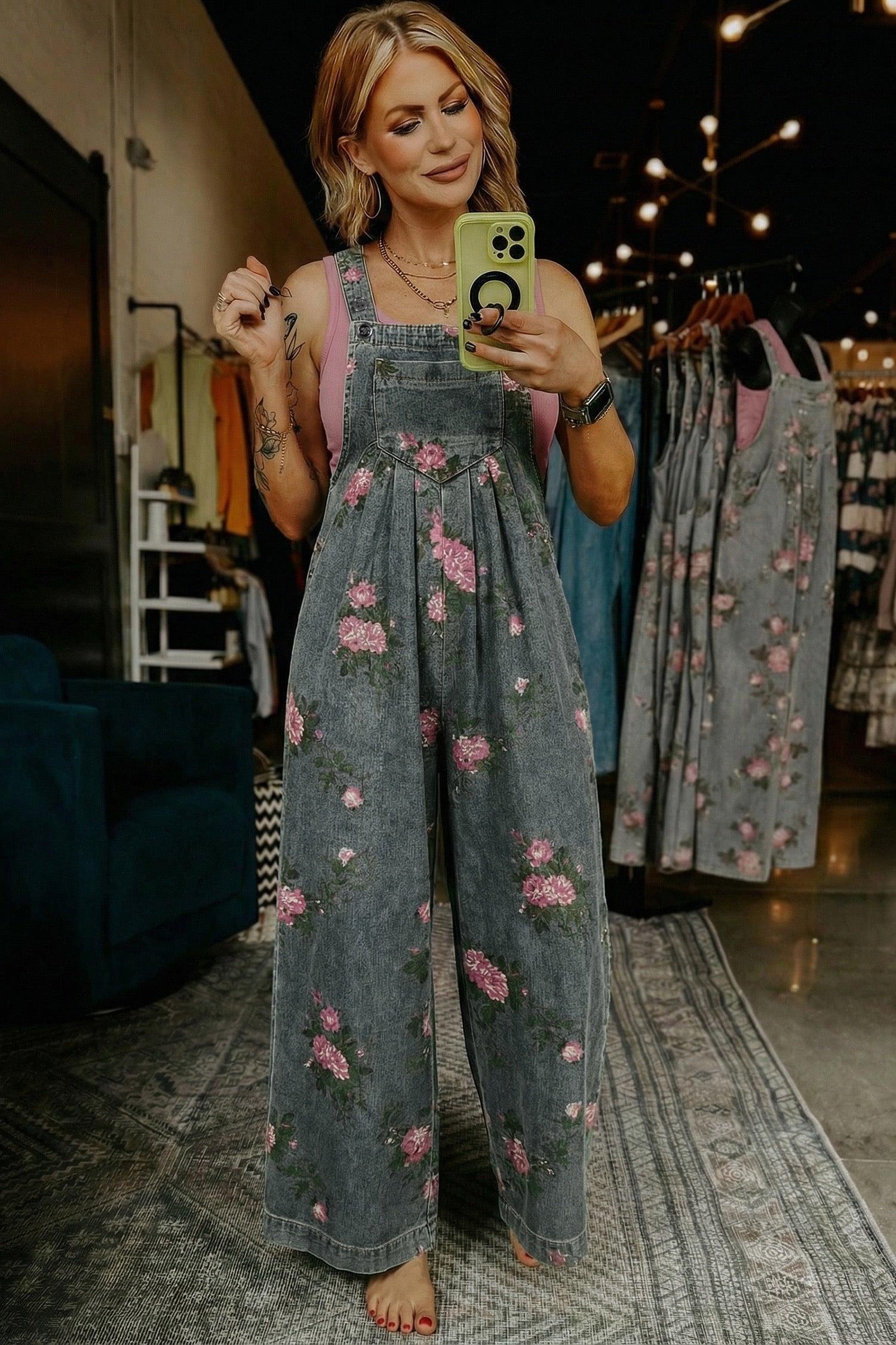 【定価39,600円】wayside flower ユーロ　カバーオール Floral Forever Overalls – CARAES CLOSET