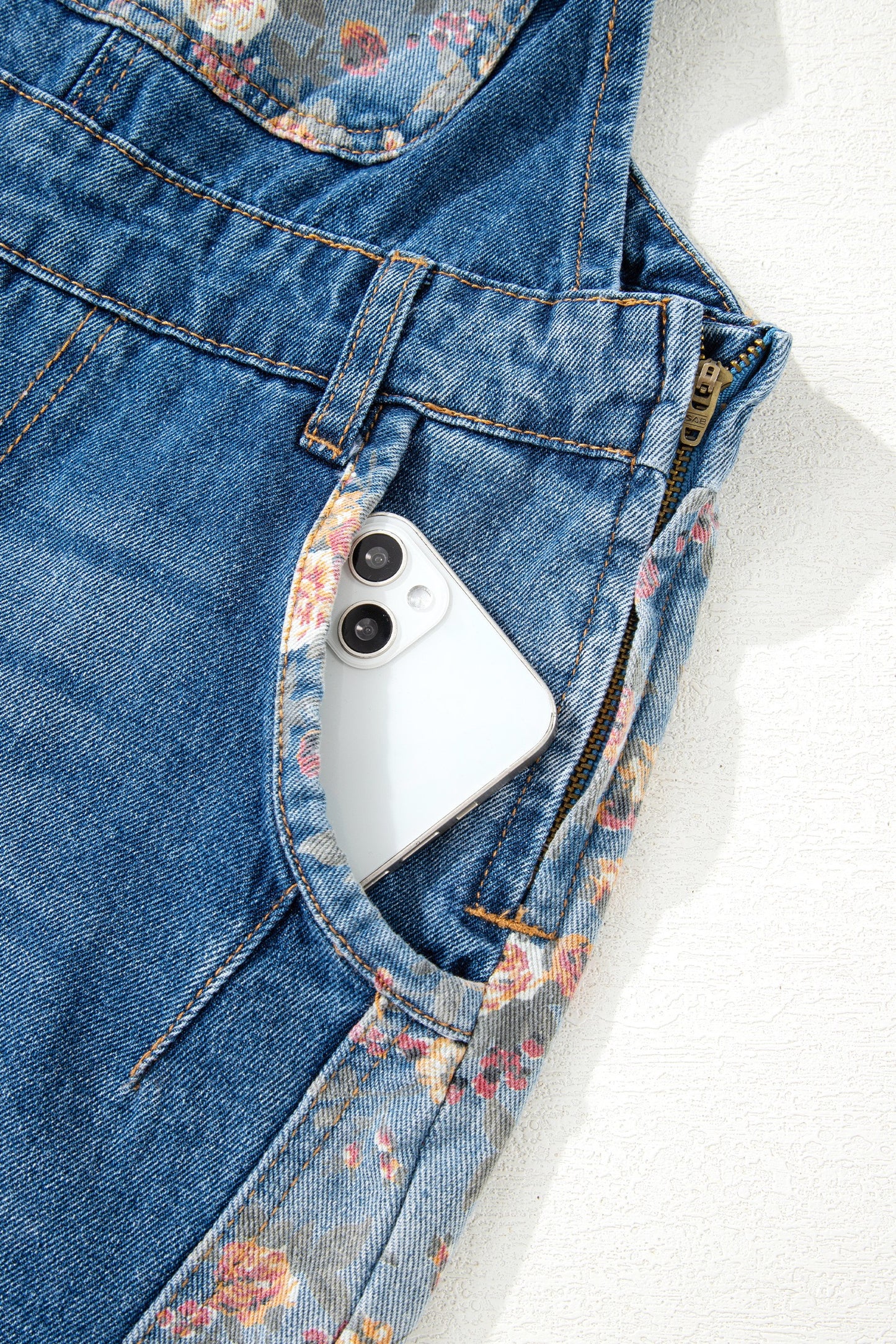 Blush & Blossom Denim Overalls