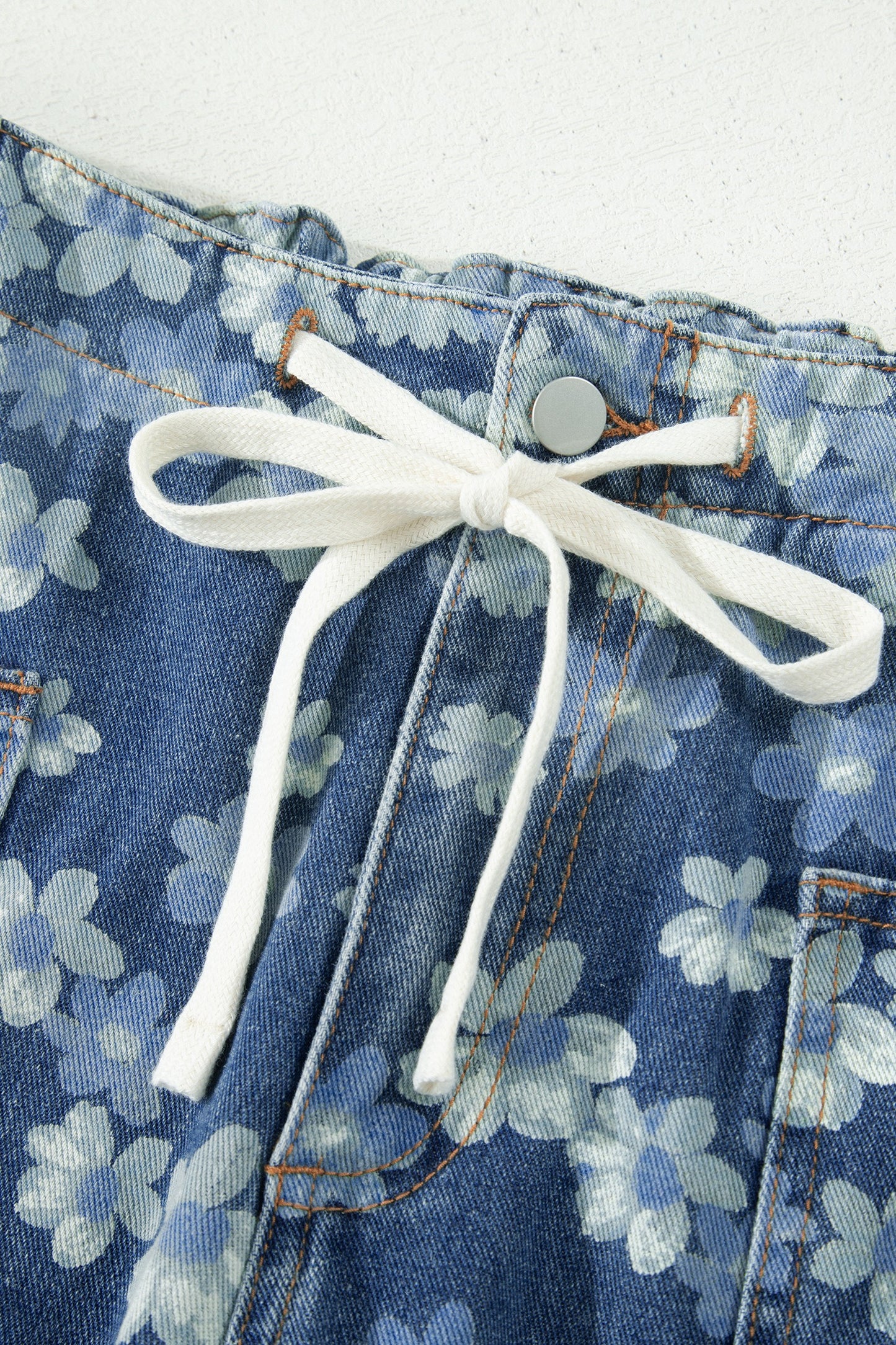 Floral Barrel Jeans