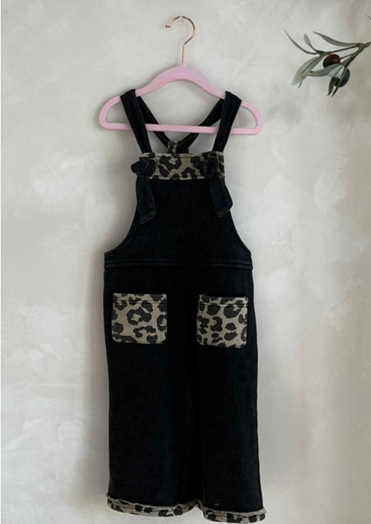 Girls Cheetah Overalls