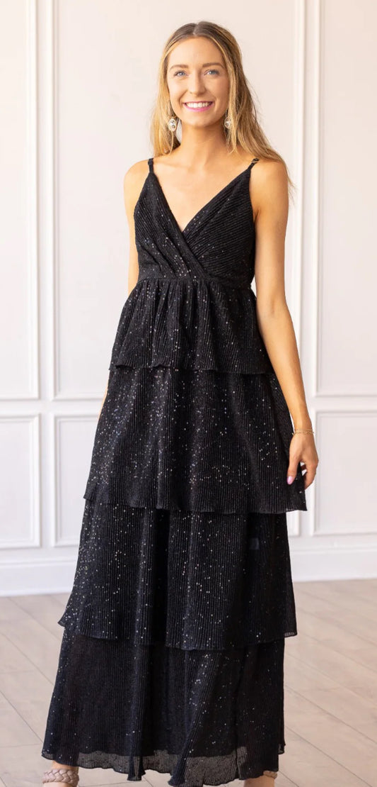 Grace & Emma Sparkle Tiered Dress