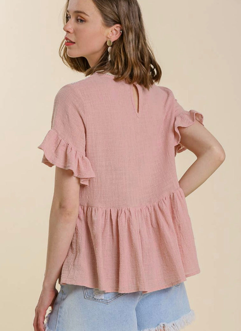 Rose N Lace Spring Top