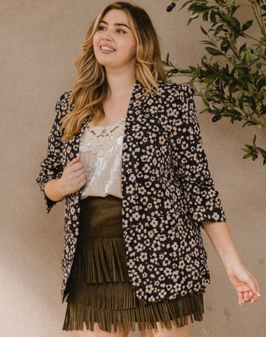 Floral Blazer