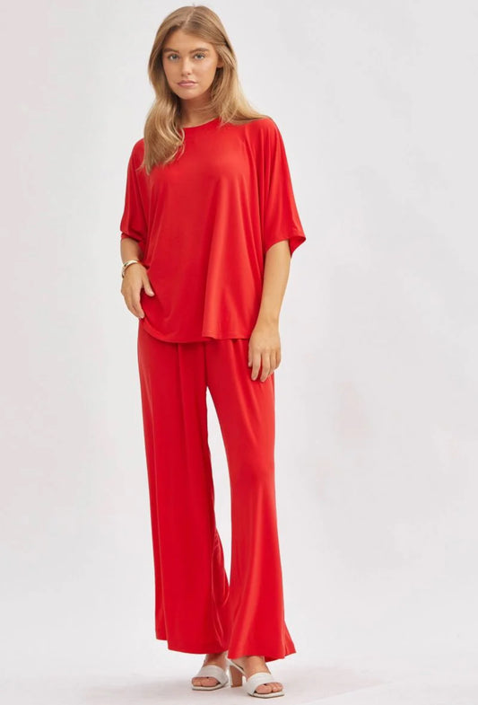 Dear Scarlett Red Tee Travel Set
