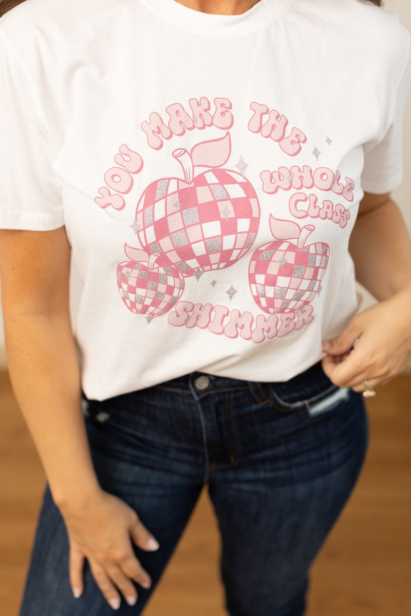 You make the whole class SHIMMER TEE