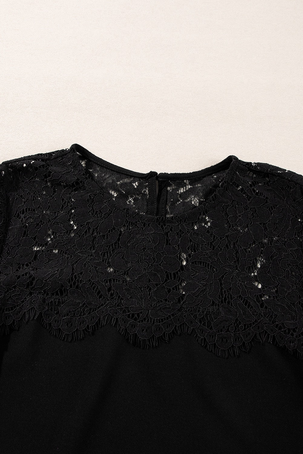 Black Crochet Long Sleeve