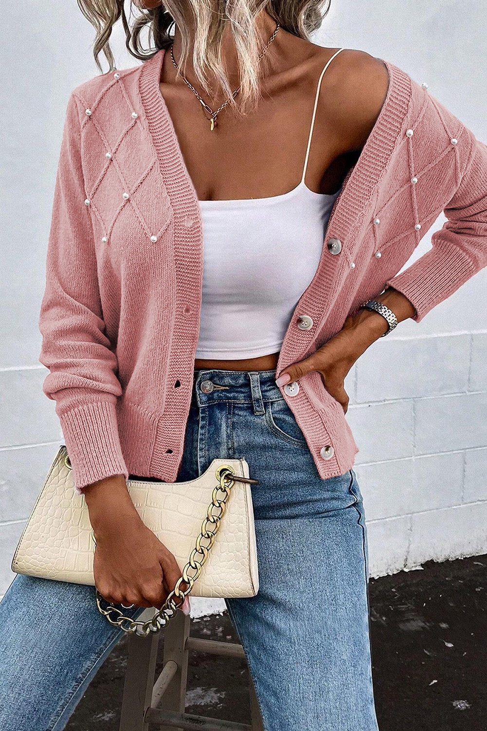 Pearl Button Cardigan