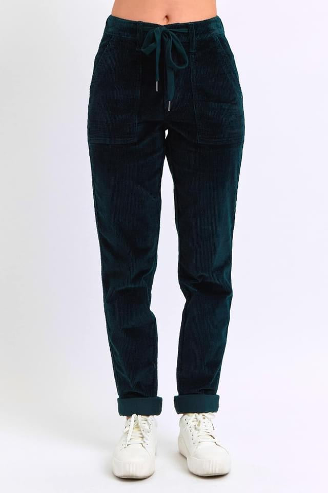 Emerald Corduroy Judy Jogger