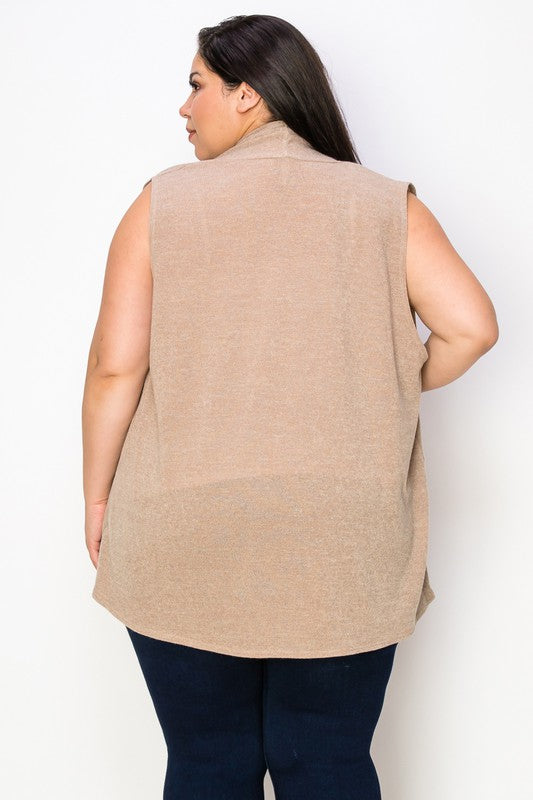 Plus Size Sweater Vest