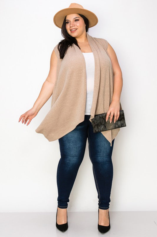 Plus Size Sweater Vest