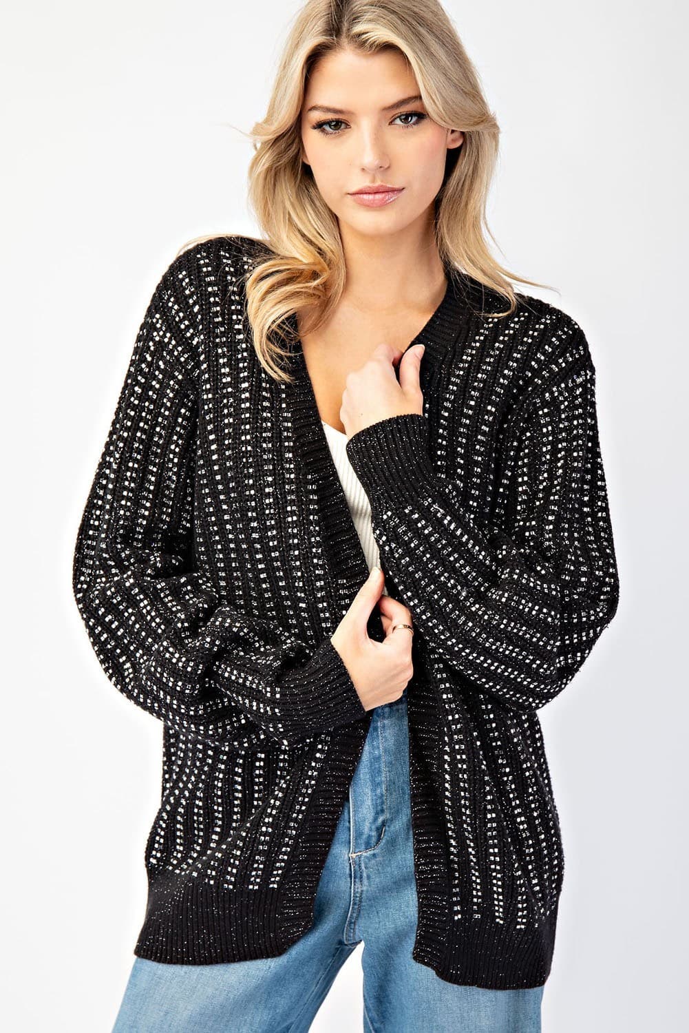 ee:some Rhinestone Cardi