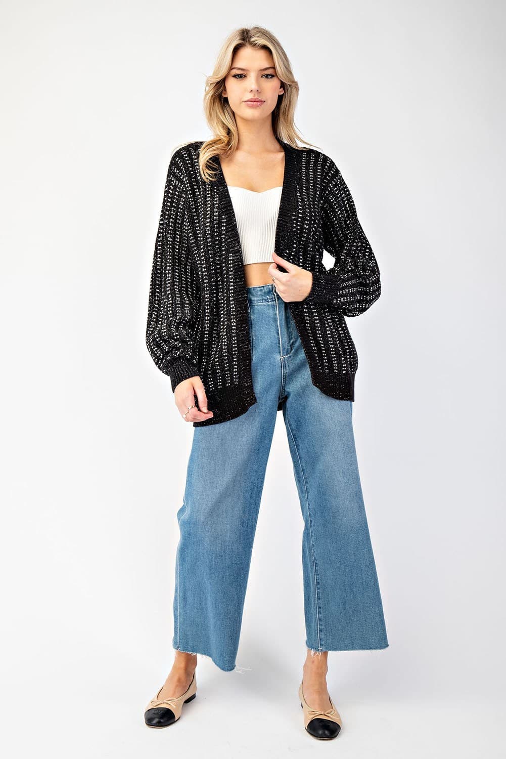 ee:some Rhinestone Cardi