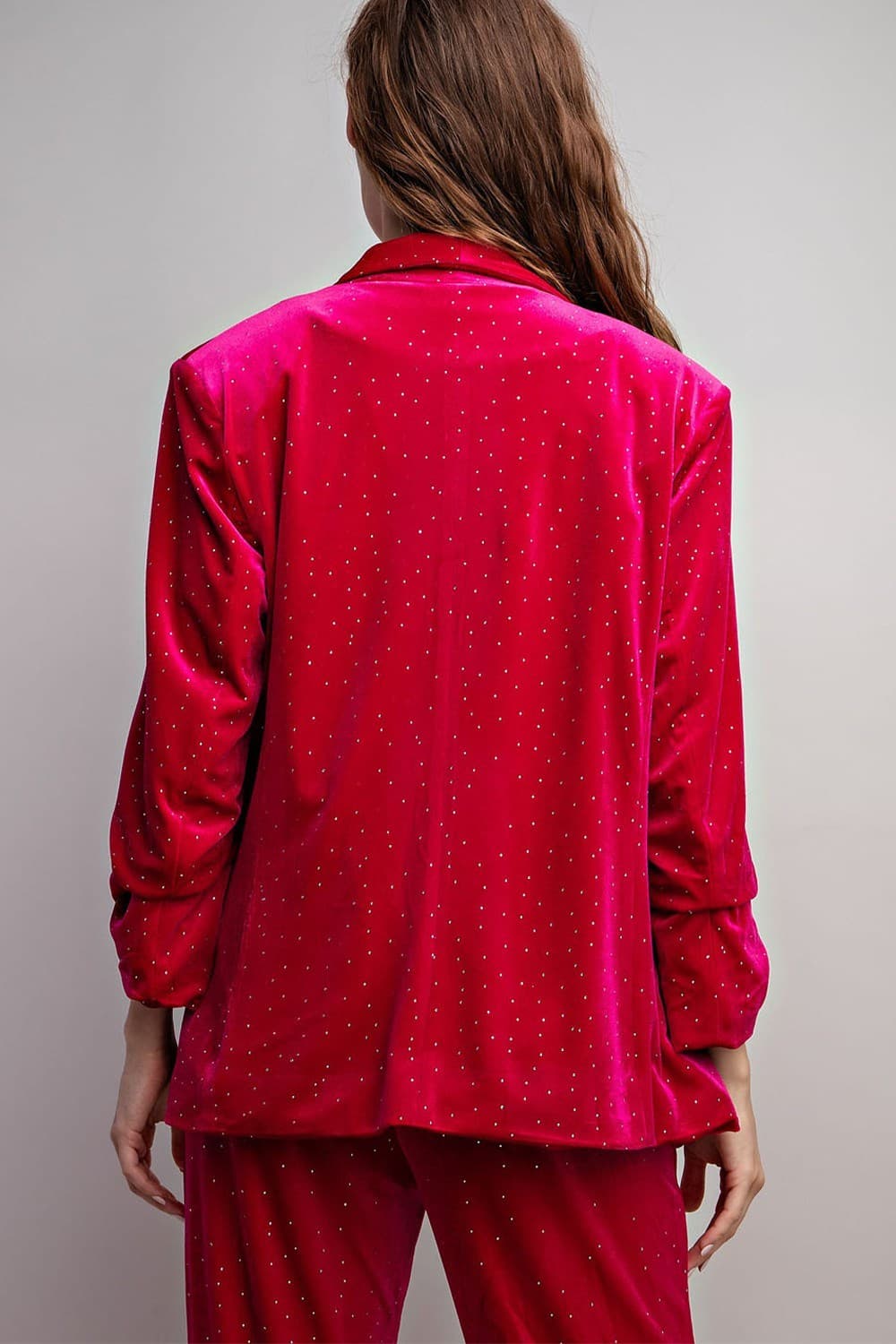 Sale Rhinestone Carazy Pink Blazer