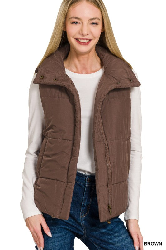 Zenana Fall Puffer Vest