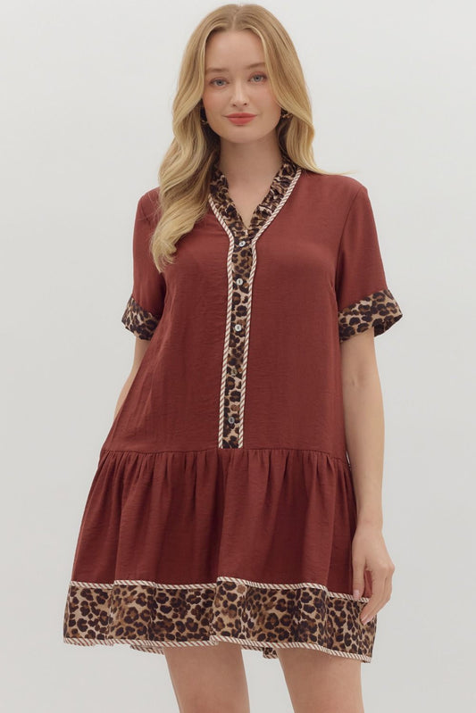 Fall Dress With Cheetah