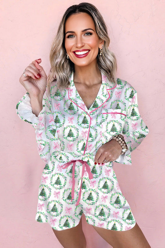 Pink n Green Christmas Pjs