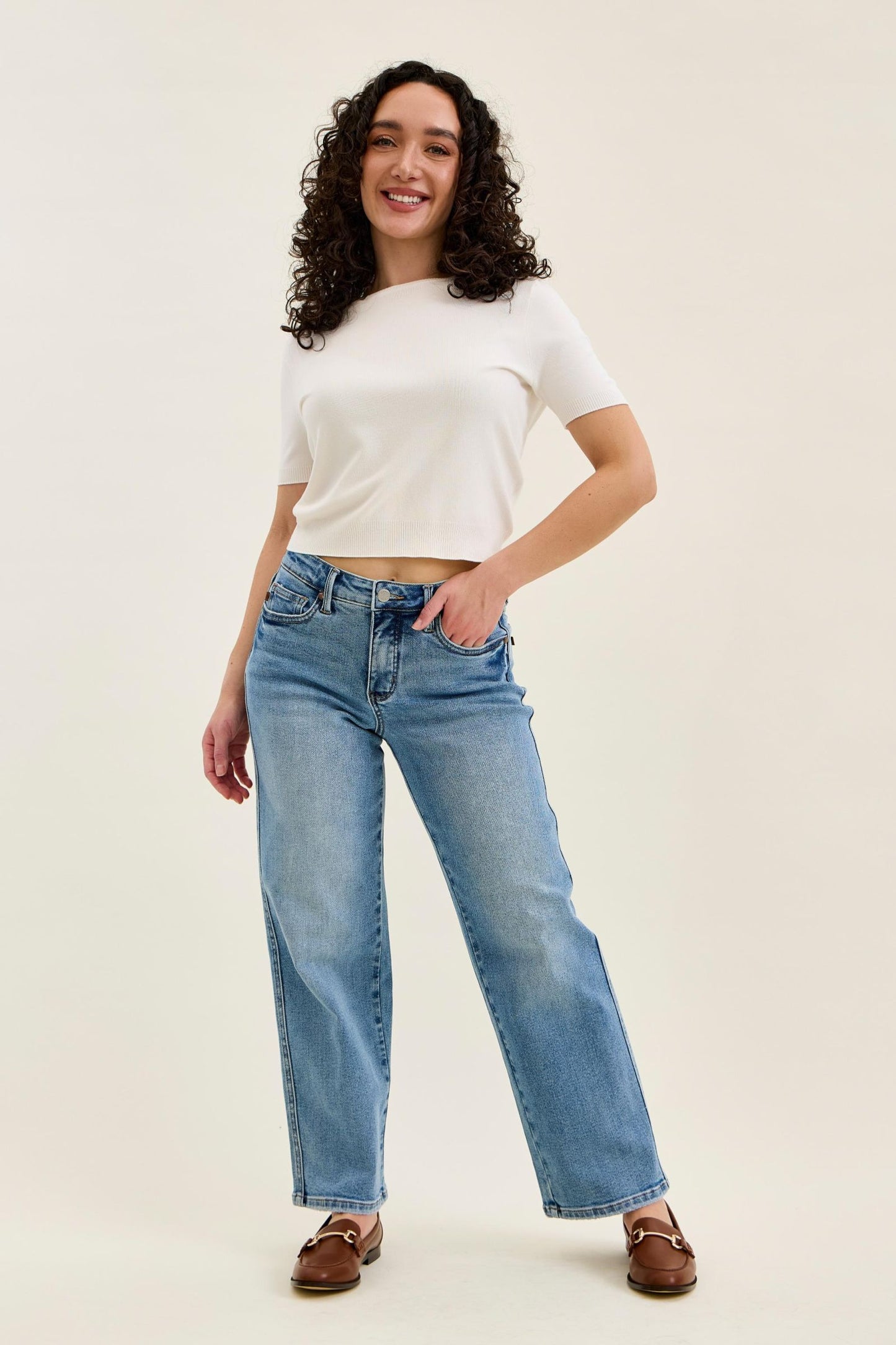 Judy Blue Petite Straight TT Jean