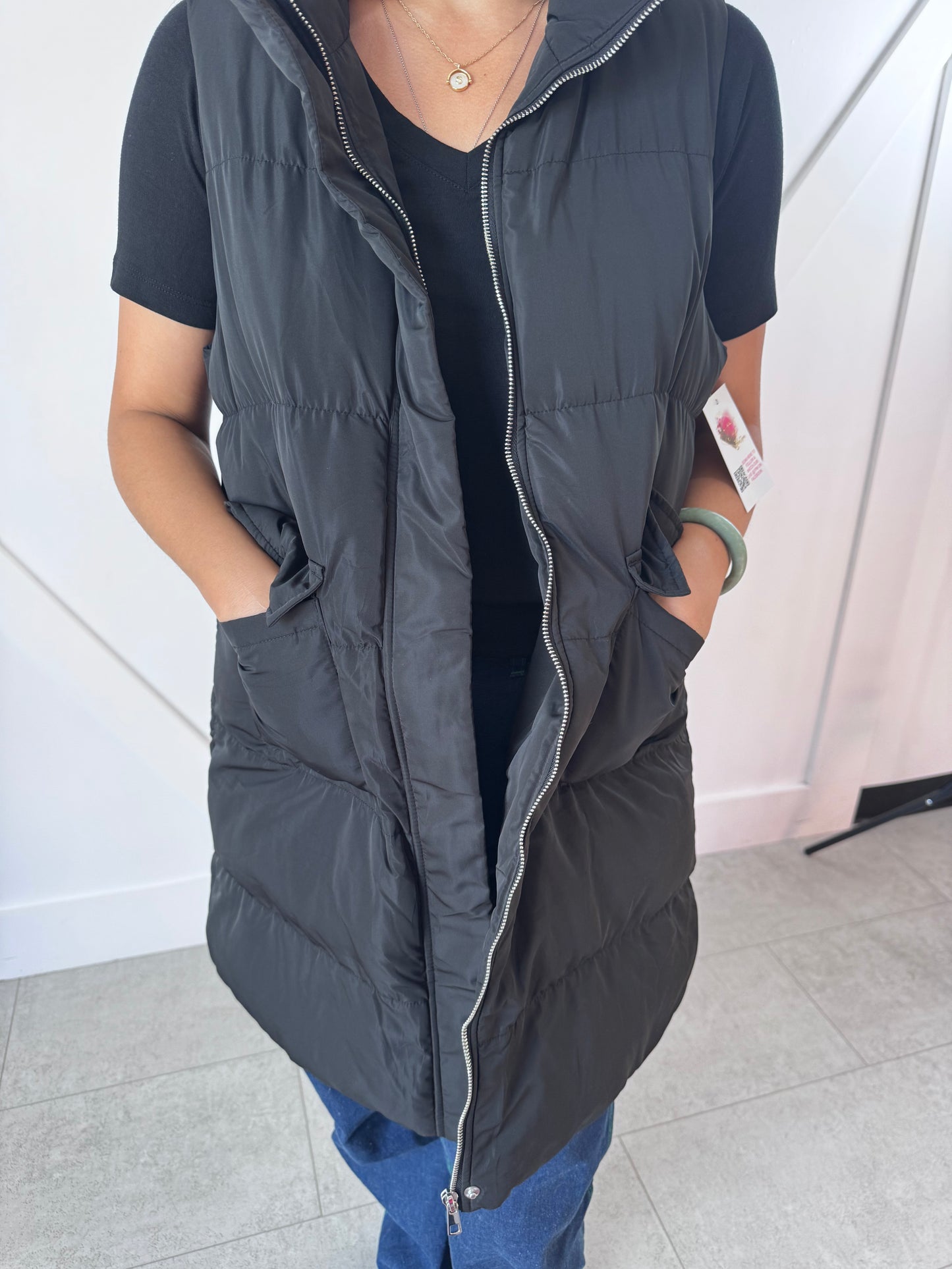 Thermal Full Length Puffer Vest