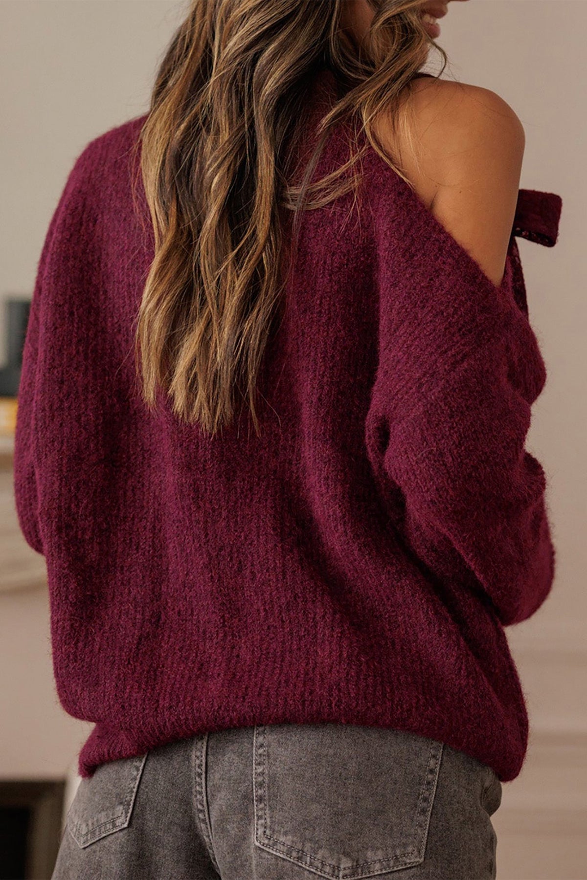 Wine N Bow Sweater
