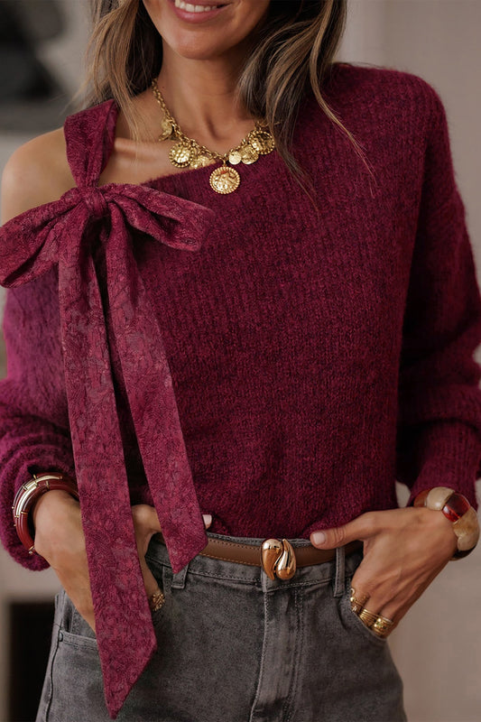 Wine N Bow Sweater
