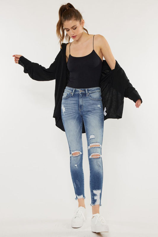 KanCan High Rise Ankle Skinny Jeans