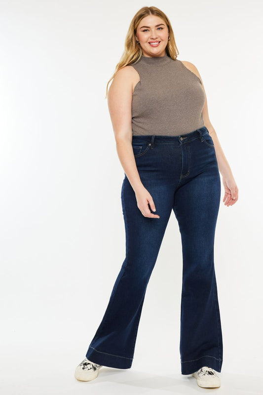 KanCan Curvy High Rise Flare Jean