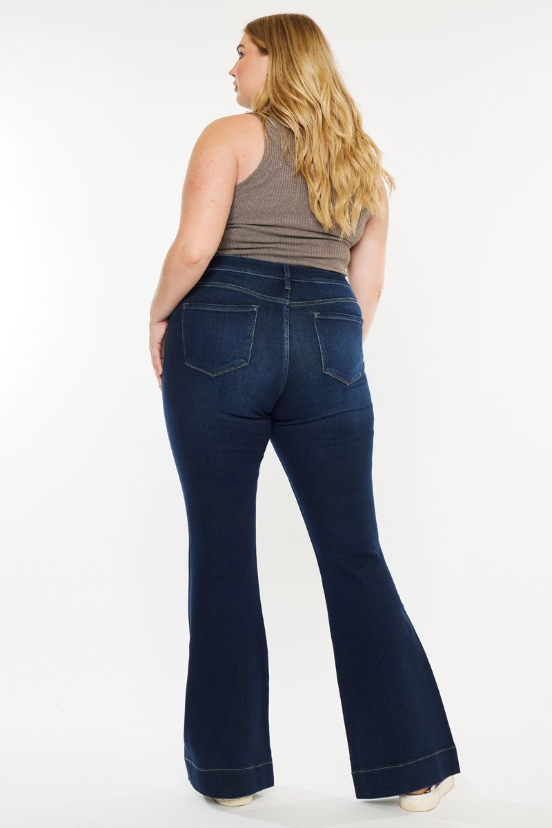 KanCan Curvy High Rise Flare Jean